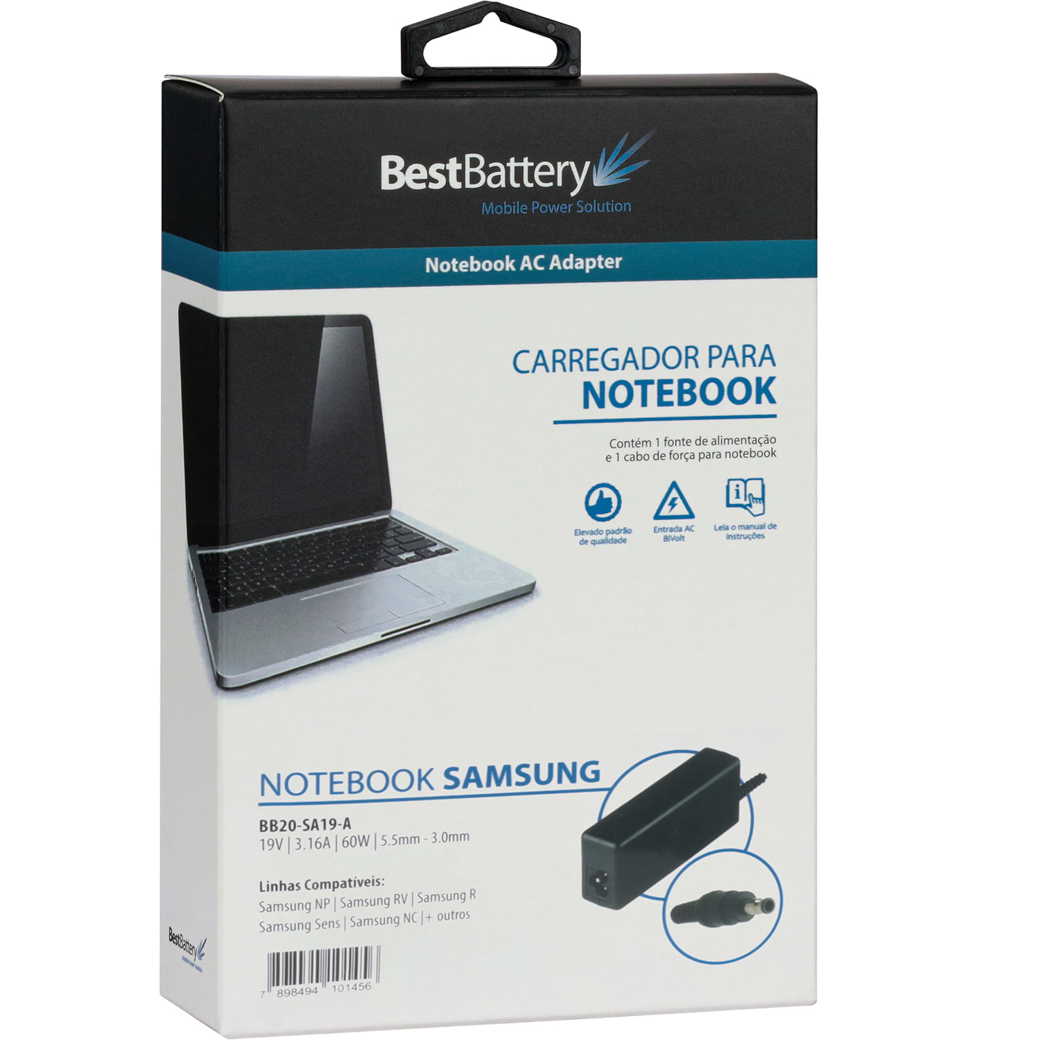 Fonte Carregador para Notebook Samsung NP300E4A - BB Baterias