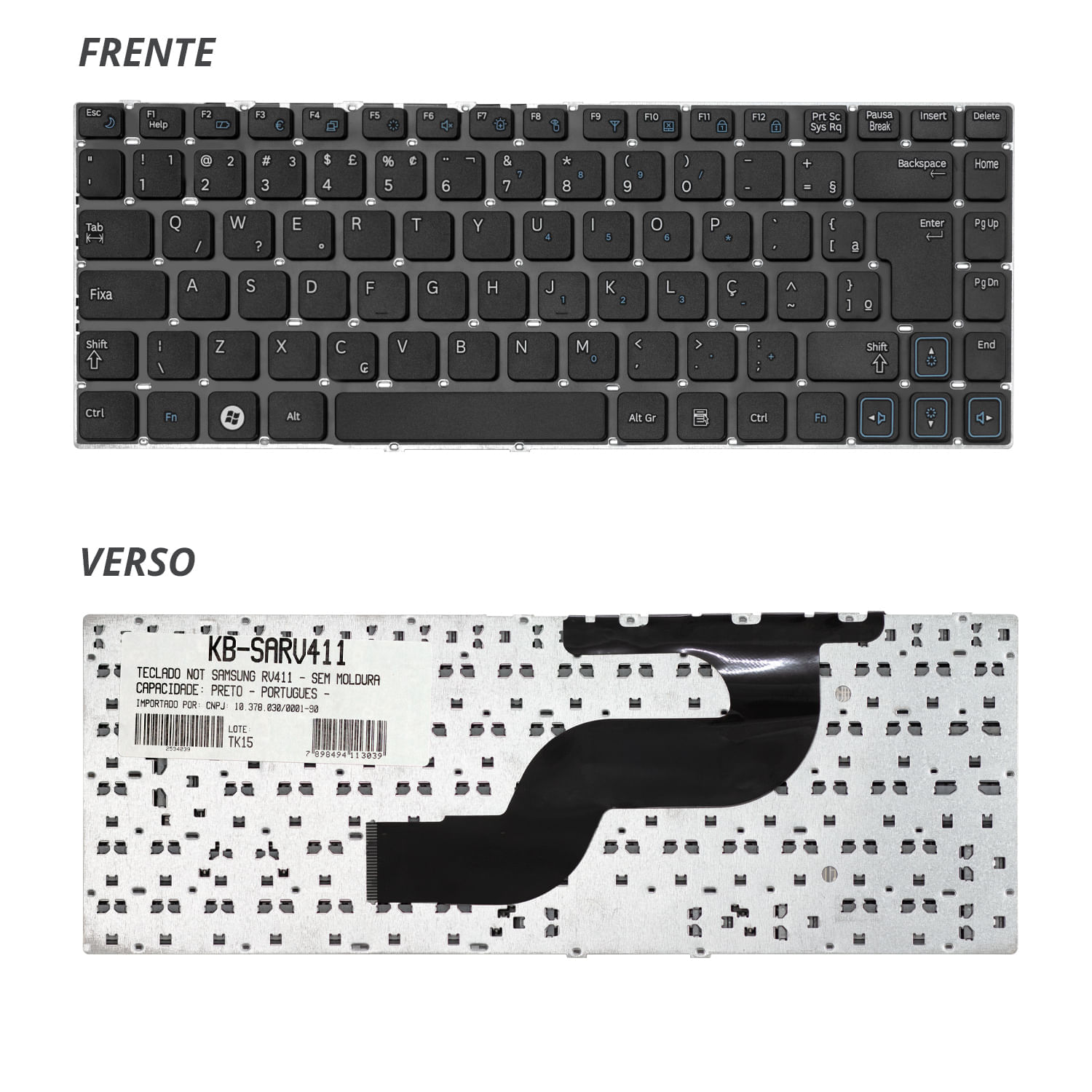 Teclado para Notebook Samsung RV-415 BB Baterias