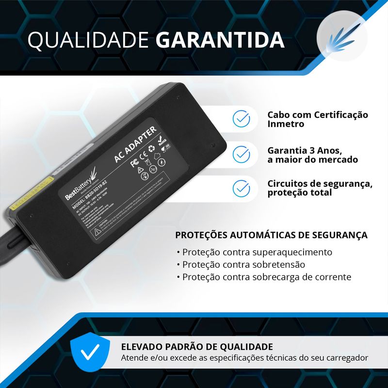 Fonte Carregador Para Notebook Sony Vaio Vjf153f11x Baterias