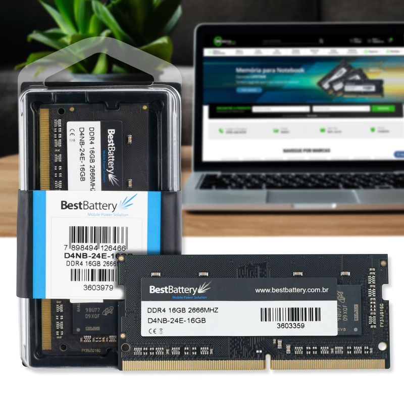 Memoria DDR4 16GB 2666Mhz para Notebook Lenovo - BB Baterias