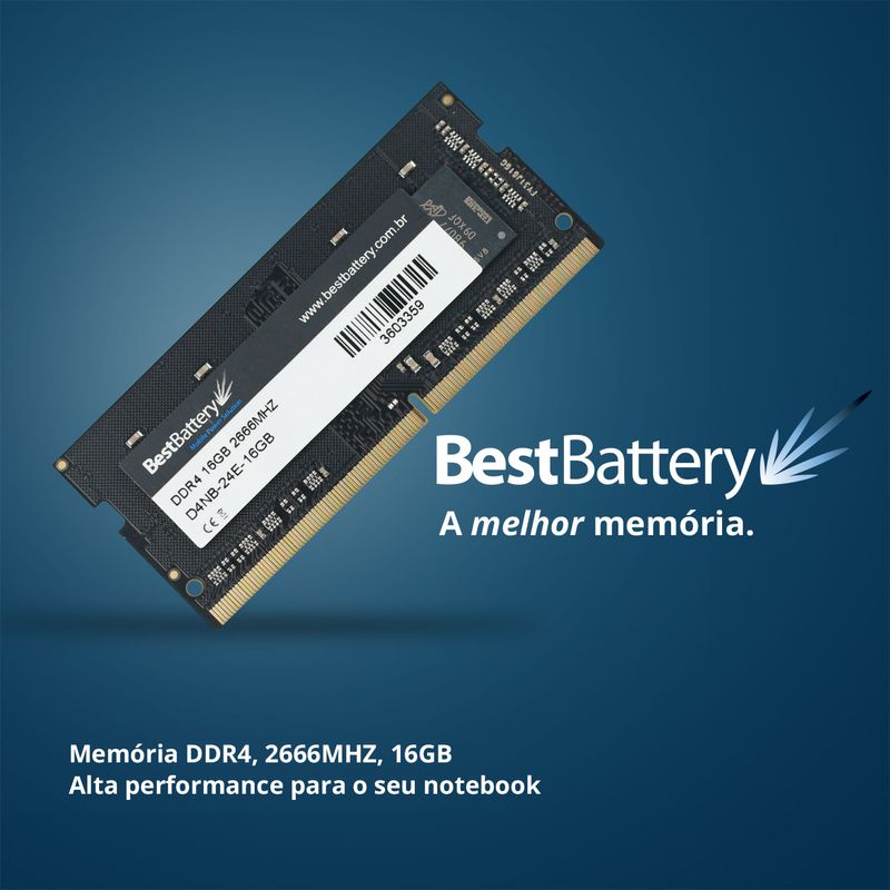 Memoria RAM 16GB DDR4 2666Mhz para Notebook Asus - BB Baterias