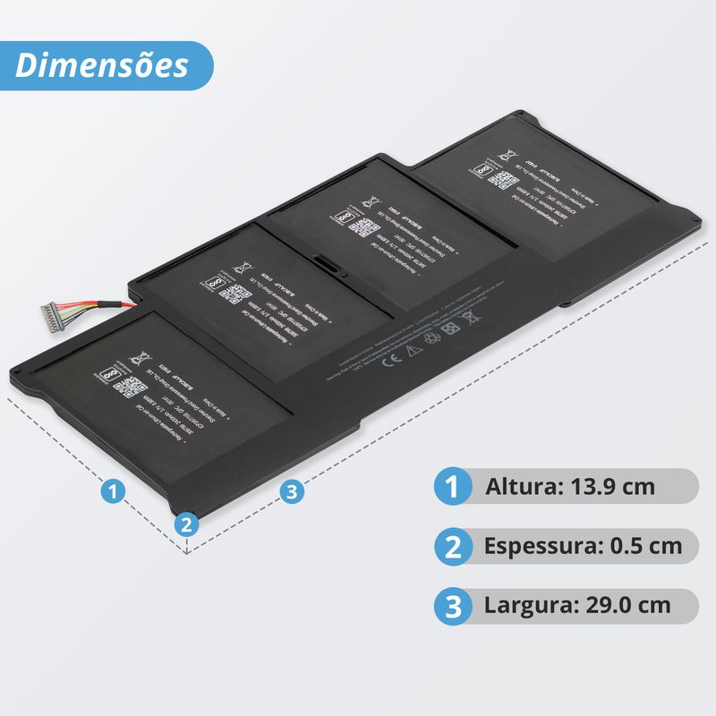 Bateria para Notebook Apple MacBook Air A1466 Emc 2559 - BB Baterias