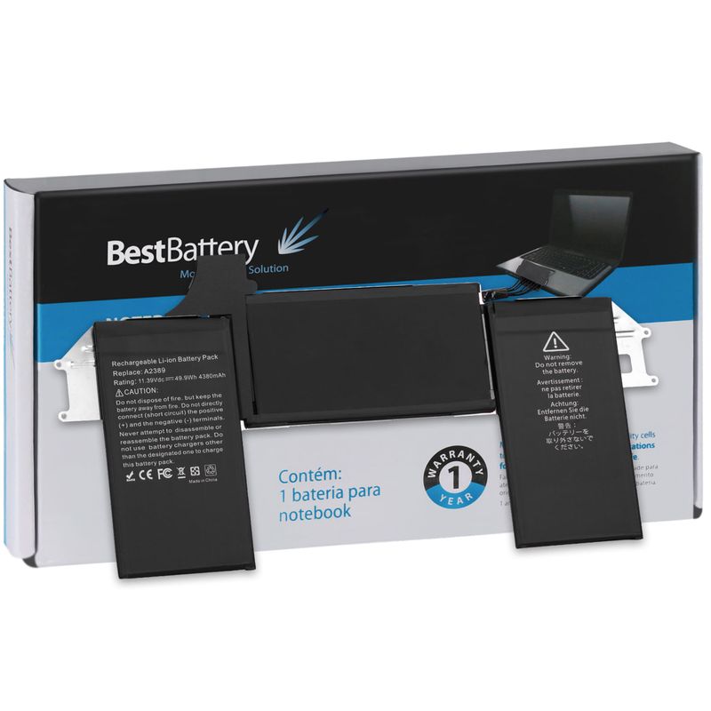 Bateria para Notebook Apple MacBook Air 2020 M1 A2337 EMC 3598
